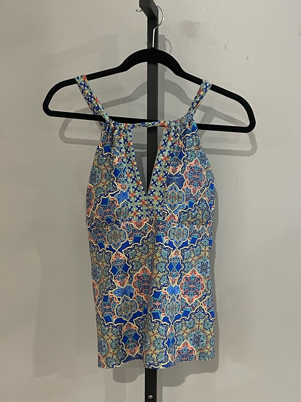 Sunsets Paisley Boho Floral Printed Tankini Top Size D